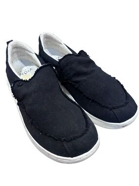 Vionic Black Canvas Slip On Comfort Shoes Women’s Casual Loafers